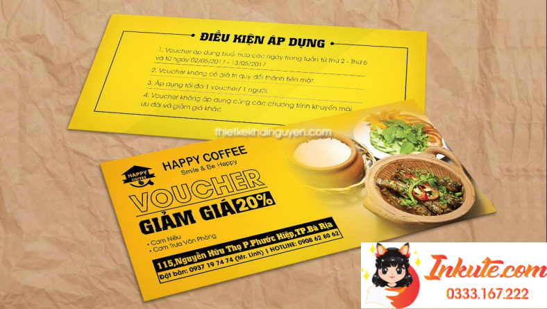 In thẻ voucher- giảm giá