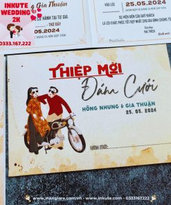 Alternative view of Thiệp Cưới, Báo Hỷ, Đám Hỏi  Cổ Điển Đặt càng nhiều giá càng rẻ